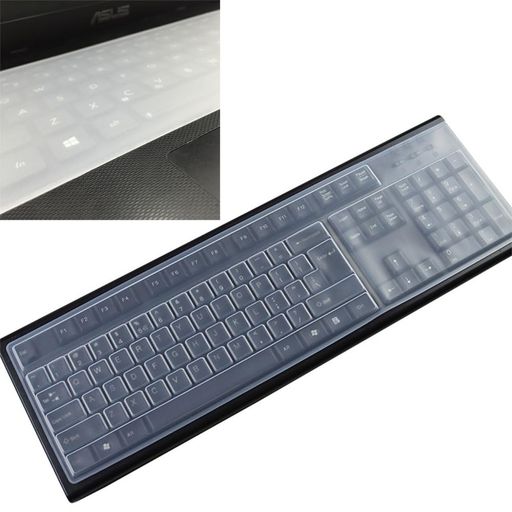 1:【対応機種】デスクトップ PC キーボード プロテクター(445x138mm) 機種で使えるシリコン製キーボードカバーです 2個入り。 2:【耐久性】優れた防水効果、引裂強度、反発弾性を有しています。取り外し可能で洗える、清潔に保ち、常に新しいものにする。 3:【超薄型・高透明度】超薄型&amp;手触りが良く、キーボードカバーを装着しても違和感のないタイピングが可能な状態。夜間でも、キーボードの字がよく見えます。 4:【全面保護】ホコリ、汚れ、指紋、水飛沫などから完璧に保護します。ホコリや汚れ、食べ物・飲み物の不意なこぼれなどからキーボードを安全に保護します 5:【材質】高品質のシリコーン、防水、防塵、任意のカール、再利用可能な。