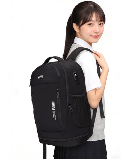 樂天商城 - [IAWINI]ダッフルバックパック登山用大容量軽量男女兼用旅行用防水防汚リュックサックハイキング通学スポーツバッグ2泊3日シューズ収納PC収納メッシュ背中ポータブル
