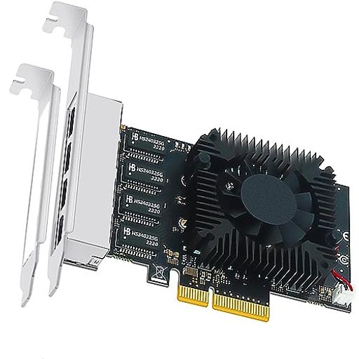 Other - GLOTRENDSLE82452.5GbpsLANカード4ポート【2X2500Mbps+2X100/1000Mbps】NICRJ45LANポート(PCI-ExpressX4接続)