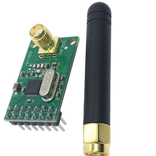 NRF905動作帯域:433/868 / 915MHz NRF905ワイヤレストランシーバモジュール 動作電圧:2.7-3 .3 V チャネル数:170