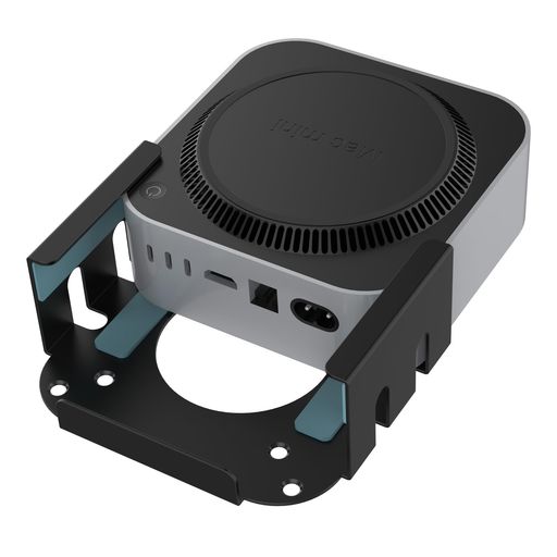 Monzlteck Mac Mini M4/M4 Pro デスク下/壁取り付けブラケット/VESAモニターマウント – 高耐久スチールブラケット 傷防止パディング 省スペース設計 ハードウェア一式キット