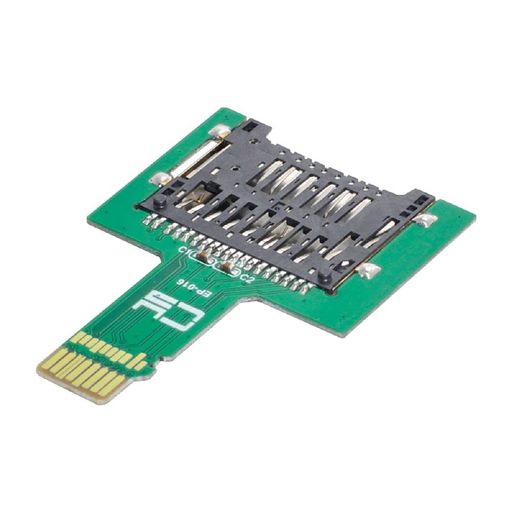 CableccTFマイクロSDオスエクステンダーからSDカードメスエクステンションアダプタ...