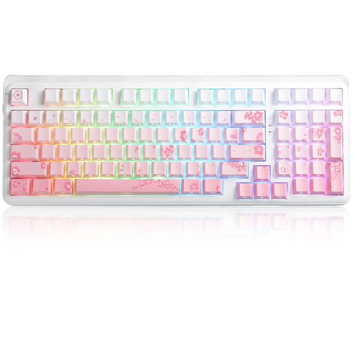 DAREU EK98PRO メカニカルキーボード 無線 テンキー付き ゲーミングキーボード 2.4Gワイヤレス/Bluetooth/有線USB接続可能 96%英語配列 ガスケットマウント RGB ホットスワップ対応 DREAM