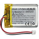 直流3.7V800MAHAHB702535PCT-01充電可能ポリマーリチウム電池FOR森海セルMOMENTUM3.0M3AEBTM3IETWワイヤレスノイズ低減ヘッドホン電池交換(2)