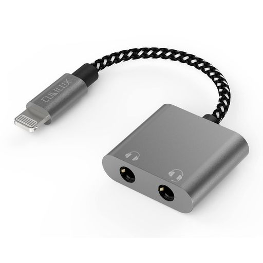 Cubilux Lightning イヤホン 2つ 分配アダプター、ライトニング対応 デュアル 3.5m...