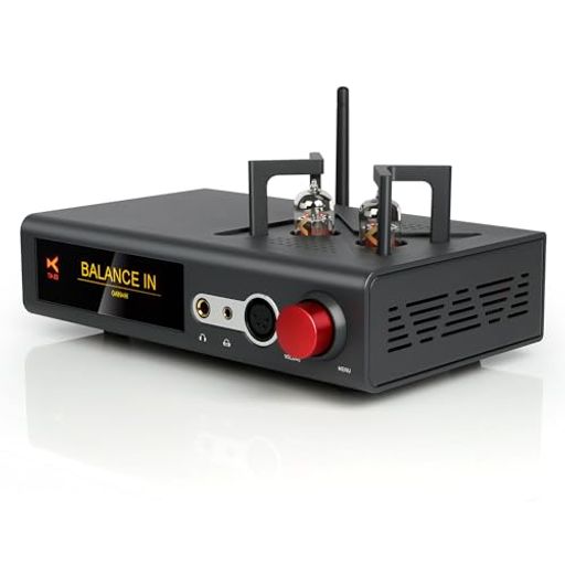 xDuooTA-22真空管アンプ12AU73000mW(16~600Ω)ヘッドホンアンプ6.5mm/4.4mm/BT5.1/4ピンXLRバランス出力..