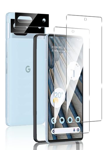 OHYES GOOGLE PIXEL 7A フィルム 2枚 強化ガラス + GOOGLE PIXEL7A カメラフィルム 2枚 【4枚セット】G..