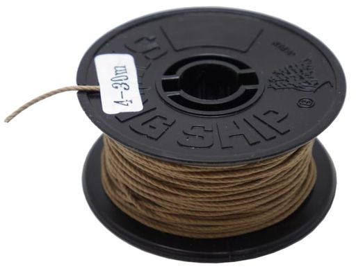 ウッディジョー帆船パーツNo.09綿ロープ茶#4(1.0mm径/30m)ホビー用素材