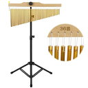 aleawolツリーチャイム36音ウィンドチャイム楽器メタルスタンド・プレイスティック付き60cm-120cm高さ調節可能清らかな音質打楽器チャイムバーチャイム音楽入門、教育、バンド伴奏、コン…