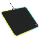 エレコムマウスパッド発光10パターン点灯ゲーミング向け振り向きサイズ460MMx300MM中目ブラックMP-GL02BK(2)