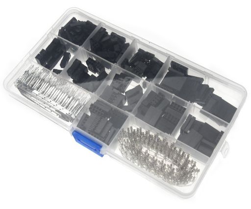 WINGONEER620PCS2.54mm男性女性デュポンワイヤージャンパーとメス(1Pin2Pin3Pin4Pin5Pin6Pin8pin)ヘッダーコネクターハウジングアソートメントキット+プラスチックボックス