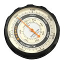 MIZAR-TEC(ミザールテック)高度計アナログ気圧計天気センサー付きブラックNO610