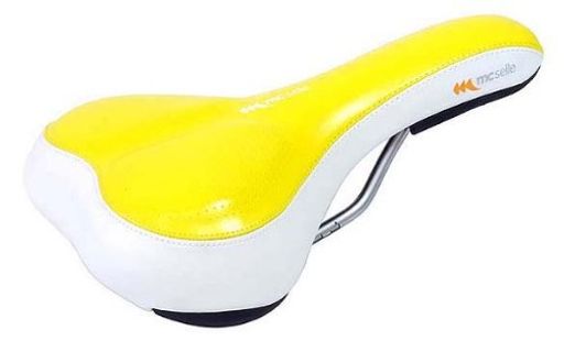 MCSELLE(マクセラ)ZIPPY+GELサドルイエロー/ホワイト MCSELLE(マクセラ)ZIPPY+GELサドルイエロー/ホワイト