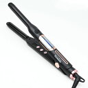 Perminiaヘアアイロンカール12mmミニ高級LCDスクリーン付きMAX230°Cマイナスイオン発生カールアイロン細身前髪短髪メンズ男性ショートヘア用波巻き...