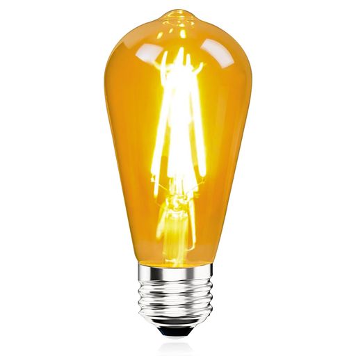 樂天商城 - LED電球E26口金40W形相当電球色エジソン電球4W400lm3000Kフィラメント電球茶色レトロ広配光ST64調光器非対応1個入﻿
