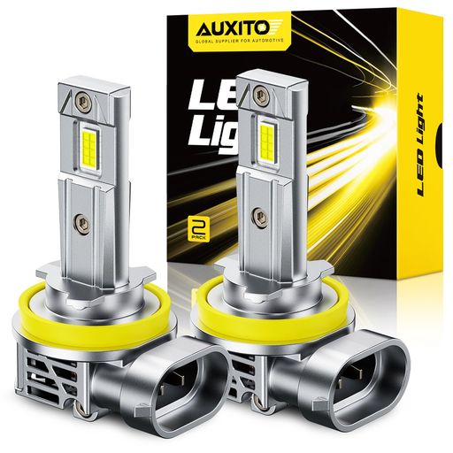 AUXITO H8 H11 H16 led ヘッドライト 高輝度 16個LEDチップ搭載 6倍明るさUP 車用 ...
