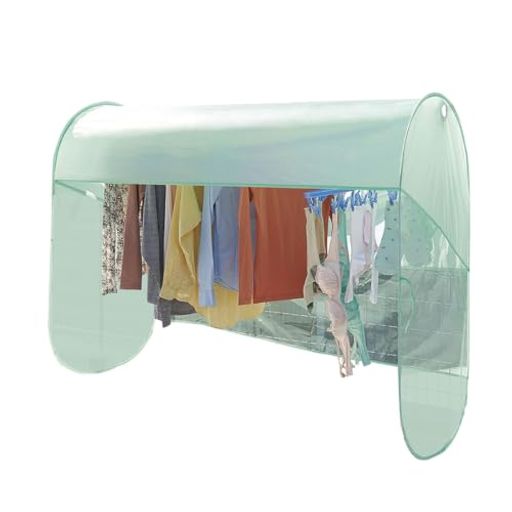 コジット急な雨から洗濯物をガード!雨よけ目隠し花粉や黄砂よけ撥水加工雨よけランドリーテント