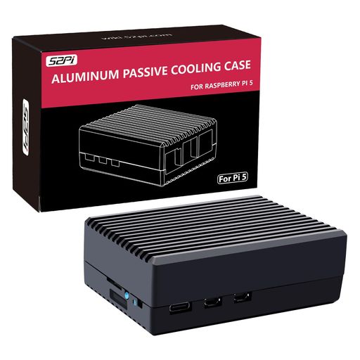 GeeekPi アルミニウムケース Raspberry Pi 5 Pi 5用 パッシブ冷却ケース 冷却コラ...
