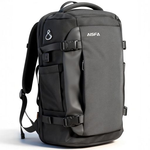[AISFA]【大容量x多収納35L】リュック メンズ リュックサック 防水 ビジネス 17.3インチPC収納 180°開閉 USB充電ポート付き 多機能 防災 バックパック 通学 通勤 旅行 アウトドア fleurette01-10398823 fleurette パッケージ画像