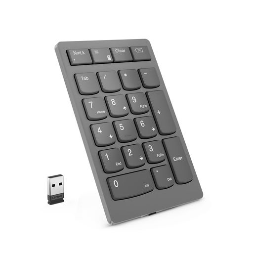 LenovoLenovoGoワイヤレス数値キーパッド2.4GUSBType-Aワイヤレスレシーバー接続テンキーシザーリフト..