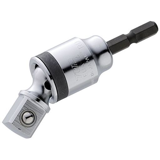 トップ工業(TOP)電動ドリル用ユニバーサルソケットアダプター六角シャンクから4分角首振角度30°首振り..