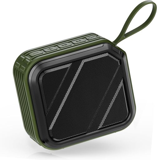 BluetoothスピーカーJYXワイヤレスポータブルスピーカー防水IPX7でワイヤレスお風呂スマホPC車用(グリーン)