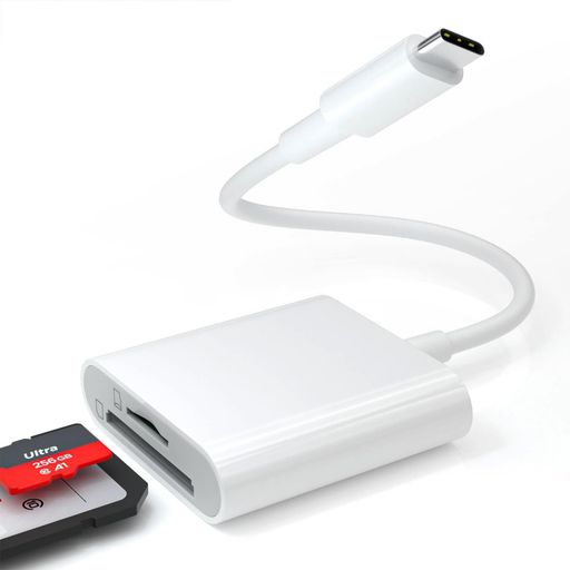 Type-cSDカードリーダーSDTFカメラアダプタ【2026最新安定高速チップ】2in1SDカードリーダーメモリカードリーダーOTG機能高速双方向デ..