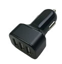 ウィルコム(willcom)ウイルコムシガーソケットチャージャー車用DC/USBUSB3ポートブラック4.8A12V/24V車対応AEM015