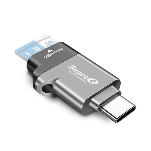 C356 Type-C MicroSDカードリーダー USB 3.0スーパースピードテクノロジー搭載 MicroSDXC、MicroSDHC、MicroSDに対応 Window、Mac OS X、Andriod用 (ミッドナイトグレー)