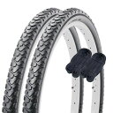 シンコー18インチ自転車タイヤチューブ各2本セットペア巻オフロードタイヤ18x1.75ブラックH/ESR04660072