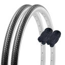 シンコー22インチ自転車タイヤチューブ各2本セットペア巻DEMINGL/L22x13/8ブラック/ホワイトW/OSR07860120