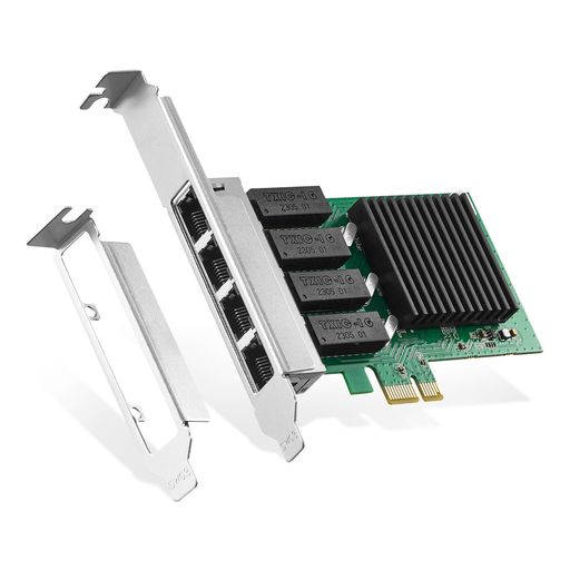 Realtek 4ポート ギガビット PCIe ネットワークアダプター RT8111H コントローラー 1000/100Mbps Binardat Ethernet LAN NICカード Windows/Linux/Mac用