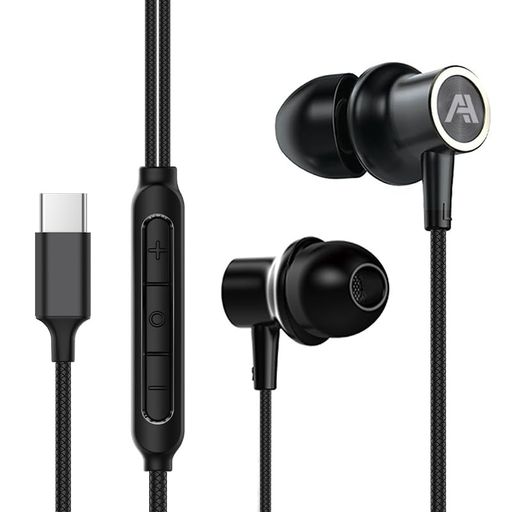 ATWO AW111C USB-C チタン製ドライバー ゲーミング有線イヤホン カナル型 ハイレゾ...
