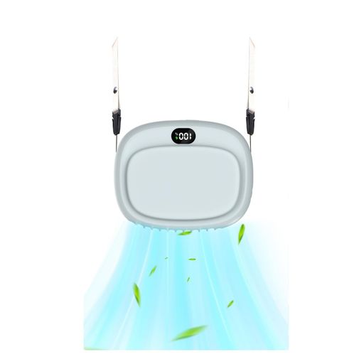 Enfsdtyec 腰掛け扇風機 ハンディファン 首掛け 携帯扇風機 ベルトファン ネック 小型 手持ち 卓上 ミニ 腰掛け ウエストファン ポータブル 服 扇風機 クリップ 卓上 超軽量 LED残量表示 dcモ…