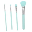 Beaupretty1セットシリコンメイクアップブラシセットノーズメイクブラシアイシャドウパレットマニパレットボード輪郭ブラシ化粧ブラシ口紅プラスチックLightGreen