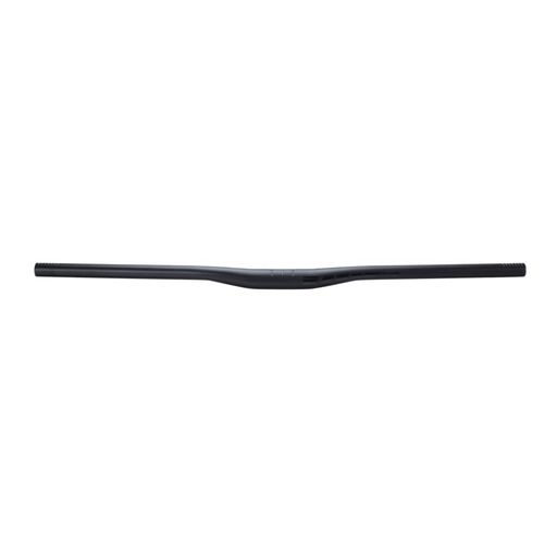 ライズ:0mm。 バックスイープ:9°。 幅:760 mm。 クランプ径: 31.8mm。 重量:331gm。 ダブルバテッド 6061 T6 アルミニウム製。 ソフトサンドブラスト加工にポリッシュを施したステルスブラックデザイン。
