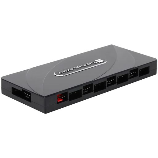 ThermalrightFANandARGBHUBx8ARGB/PWMハブコントローラはSATA電源を使用し、ハブは8組のファン、8ポートPCPWMファンとARGBファンコントローラ、PWMファン/ARGB照明ハブをサポートしている(FAN