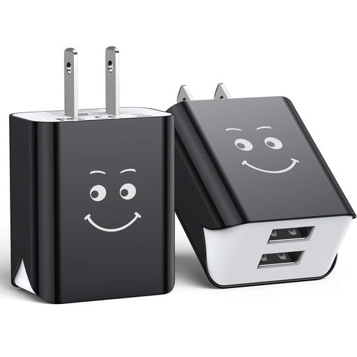 USB充電器【2個セットPSE認証済】USBコンセント2USBポート2.4A超軽量IPHONESAMSUNGGALAXYXPERIAなと対応(ブラック)