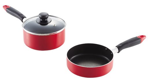 Other - パール金属フライパン鍋セット16cmガラス鍋蓋付IH対応フッ素加工コンパクトHB-2185