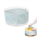 YOWODANA折りたたみ洗面器6L自立式キャンプ水鉢携帯用洗濯バケツ再利用可能超コンパクト透明折り畳み省スペースアウトドア多機能便利グッズ(4)