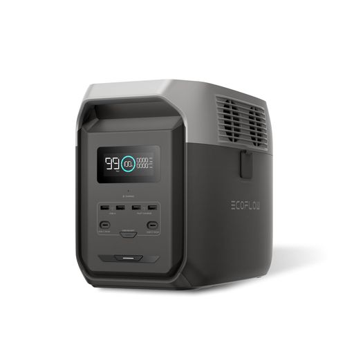EcoFlowDELTA31500ポータブル電源1536Whエコフロー90分で満充電3000回サイクル長寿命大容量5年保証家庭用蓄電池発電機バッテリー急速充電車中泊キャンプ停電防災グッズダークグレー色