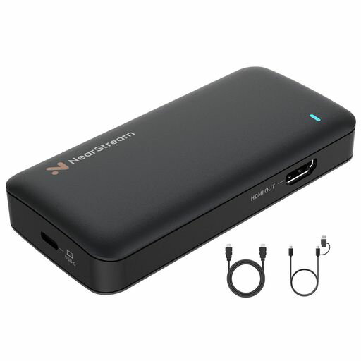 NearStreamキャプチャーボード4K60fps入力HDMI2.0パススルー1080p60fps録画USB3.0低遅延ライブ配信/ゲ..