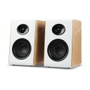 AIYIMAS600Bluetoothブックシェルフスピーカーアクティブホームオーディオ50WX2HiFi出力サブウーファーホワイトウッドARC/USB/RCA入力24bit48Khz
