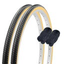 シンコー24インチ自転車タイヤチューブ各2本セットペア巻DEMINGL/L24x13/8ブラック/ベージュW/OSR07860148