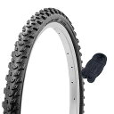シンコー26インチ自転車タイヤチューブセットオフロードタイヤ26x1.95ブラックH/ESR08960218