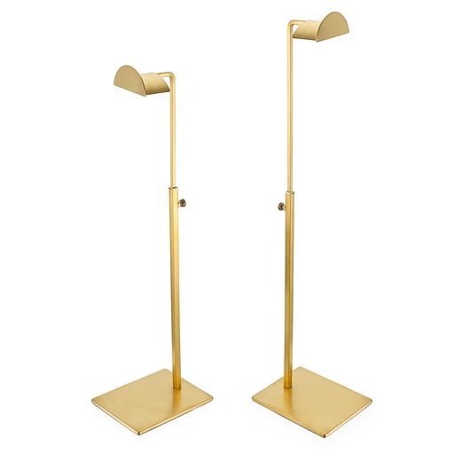 BSTKEYバッグスタンドバッグディスプレイリュック掛けバック掛けランドセルスタンド帽子スタンドバッグホルダー帽子スタンドカバン置き高さ調節可能2個セットステンレス鋼金色