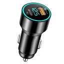 TEMEDOシガーソケットusbシガーソケット電圧計超急速充電QC3.0/PD36Wポート全合金製充電器USB2ポートLEDデジタルディスプレー搭載全金属/耐用/軽量12V~24V車対応(ブラック)