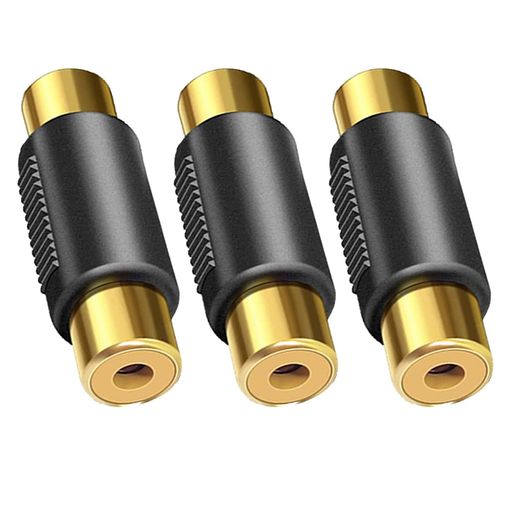 LpoieJunRCAメスメス中継プラグピンプラグ延長コネクタ金メッキバックカメラスピーカーモニターカース..