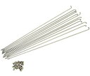 GRK#12ステンレススポーク(12本)真鍮ニップル付(#12x256MM)