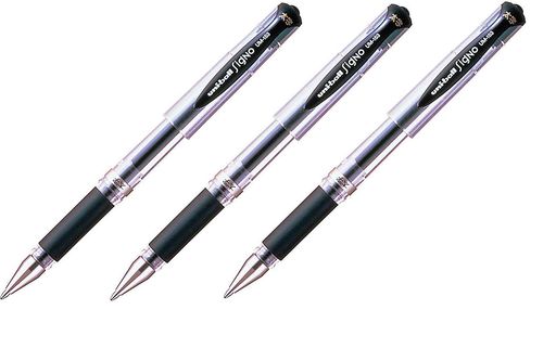 三菱鉛筆 ユニボール シグノ UM-153 ブラック太字 1.0mm ローラーボールゲルペン UM153.24 [3本入り]